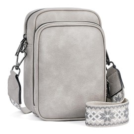 MUIIKOLA Small Crossbody Phone Bag,Women's RFID Blocking Large Capacity Phonebag, PU Leather Card Holder Purse and Handbags,Adjustable, Removable Shoulder Wide Strap