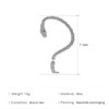 YienDoo Gothic Snake Ear Cuff Wrap Earring Silver Animals Crawler