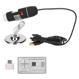 USB Digital Microscope 1600X 1080P HD Adjustable Brightness 8 LED Mini Handheld Microscope for Android Phone Computer