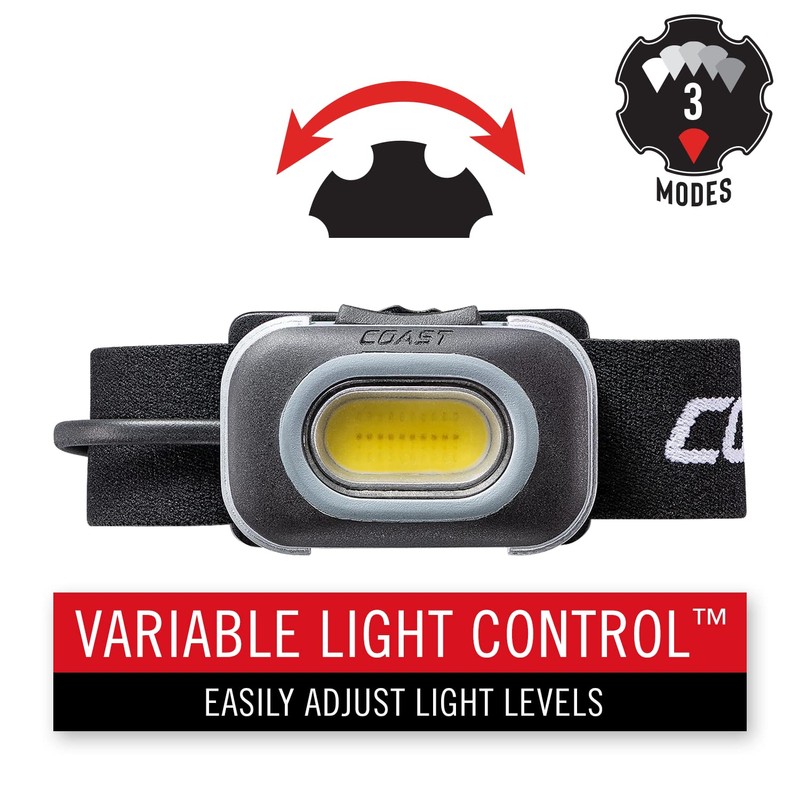 Coast RL10 560 Lumen Dual Color LED Headlamp with Flood