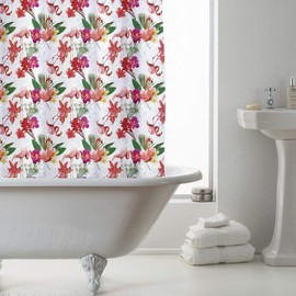 Country Club Shower Curtain Flamingo 180 x 180cm