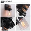 1-Light Rustic Wall Sconces Farmhouse Bathroom Light Fixtures Over Mirror,