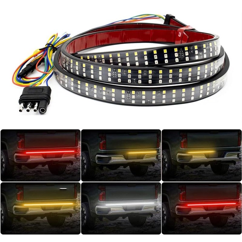 Nanpoku Tailgate Light Bar 60 Inch Triple Row Tail Light