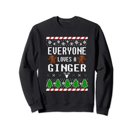 Everyone Loves A Ginger Shirt Gingerbread Costume Kids Xmas Sweatshirt