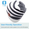 Rotibox Washable Winter Mens Womens Hat Strip Bluetooth Beanie Cap