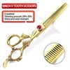 Gold 6/78/9 Inch Professional Haircut Scissors, Multifunctional Haircut Scissors Set
