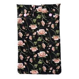 Pink Roses Print.Catheter Leg Bag Holder. Cover.