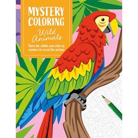 Mystery Coloring Wild Animals: Solve the riddle and color by numbers to reveal the picture