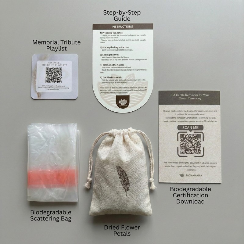 Biodegradable Water Burial Urn Kit - Cruise Approved | Ocean