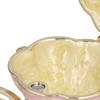 Jewelry Organizer White Golden Pumpkin Carriage Shape Rhinestone Storage Box