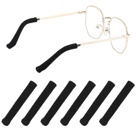 ANATTASOUL 5 Paris Anti-Slip Elastic Comfort Eyeglasses Temple Tips Sleeve, Fabric Glasses Ear Grip, Soft and Well-Fitting Glasses Ear Cushion, Knitting Eyeglass Ear Grips, Glasses Accessories