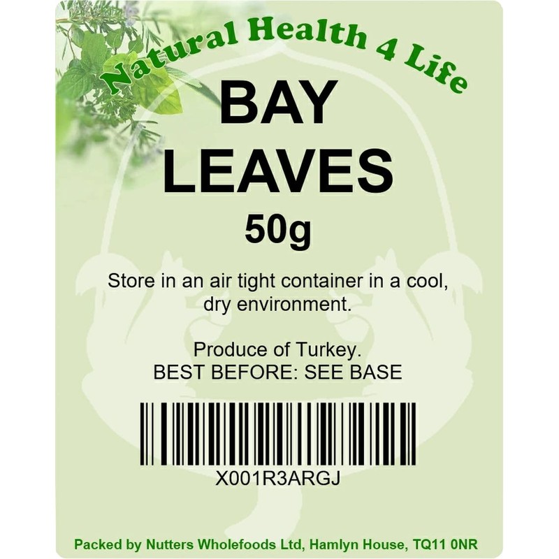 Natural Health 4 Life Dried Spices, Whole Bay Leaves Seasoning