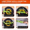 Mimanchi 2" x 16' Tie Down Strap with Chain Extension