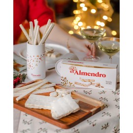 El Almendro Turrones, Turron Duro Nougat Christmas Candy, Crunchy Almond Torrone From Spain, Traditional Spanish Brittle, Holiday Dessert, Gluten Free, 3 Pack, 7.05 oz each.