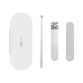 HOTO Nail Clipper Set Stainless Steel Nail Clipper Nail File Portable Compact Storage Case for Home Travel