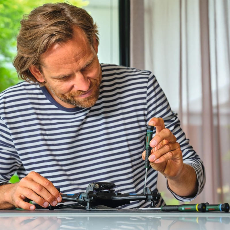 Bosch Präzisionsschraubendreher Set 8-teilig (Erstklassige S2-Stahl-Schraubendreher für Heimwerken und Modellbau;