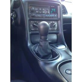 Black / White Delrin 2" Delrin Shift Knob for C5 Corvette 1997-2004 9/16-18 thread