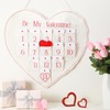 Eersida Valentine's Countdown Calendar Canvas Pocket Valentine Advent Calendar Valentine's