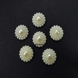 Sunflower Flower Pearl - 22mm/Half Pearl/Pearl Decoration/Decorative Pearl / 해바라기 꽃진주 - 22mm/반진주/진주장식/장식진주