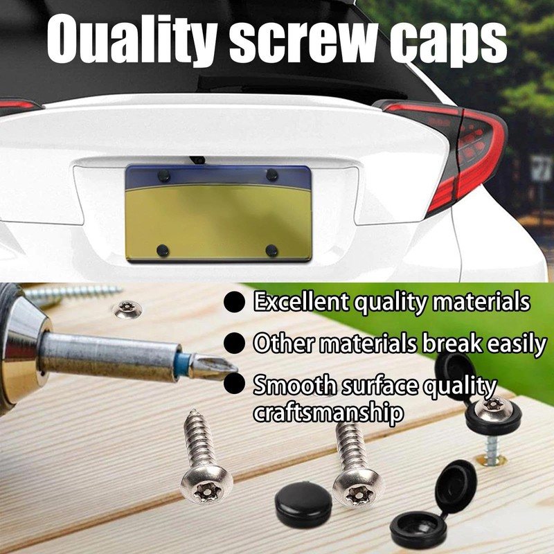 Anti Theft Number Plate Screws Kit – M4 Stainless Steel