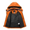 GEMYSE Boy's Waterproof Ski Snow Jacket Hooded Fleece Windproof Winter