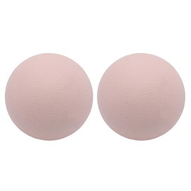Massage Ball Lacrosse Ball. Firm Rubber Trigger Point Ball for Yoga Physical Therapy Myofascial Release Muscle Relaxer Acupoint Massage (2 Pack) (Pink)