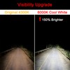 FAXCARS D4S HID Headlight Bulbs, 6000K Xenon White 150% Brighter,