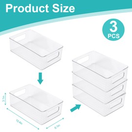 YeeBeny Baby Bottle Organizer, Plastic Storage Center for Baby Bottles and Food Jars - Baby Bottle Organizer for Cabinet, Perfect Organizer for Kitchen Cabinet, Pantry, and Refrigerator (3 pcs)