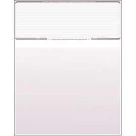 Compuchecks Check on Top Blank Check Paper - 2500 Pack, Quick-Books & Laser Printer Compatible - Security Business Checks with Voucher - 8.5" x 11" Burgundy Pinstripe