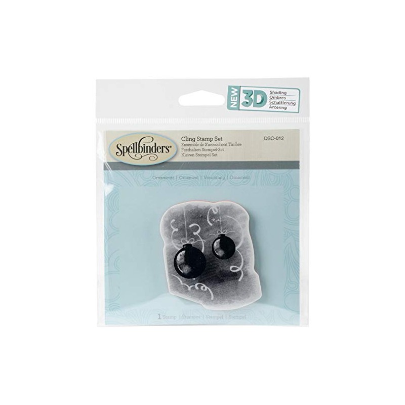 Spellbinders Ornaments 3D Shading Stamp, Multicoloured