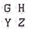52pcs Iron on Letters Patches, A to Z Black Iron