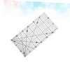 KONTONTY Quilter's Patchwork Ruler Sewing Tool Double Grid Lines Non-Slip