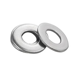 M3 Flat Washers, Fajoeda Pack of 100 M3 Stainless Steel A2 V2A 304 Washers for Screws, Nuts, Threaded Rod, M3 x 7 mm x 0.5 mm