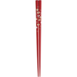Kawai 108469 Chopsticks Kaga Makie Maple Vermilion, 8.3 inches (21 cm), Made in Japan