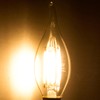 Dusk to Dawn Candelabra Bulbs Outdoor, CA11 Vintage, Candle Flame