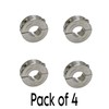 Summit Brand 1'' ID 2C-100-S Double Split Shaft Collar Stainless