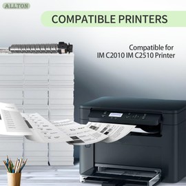 Allton IMC2510 IM C2510 High Yield Black Toner Cartridge 842554 Toner Cartridge Replacement for Ricoh IM C2510 IM C2010 Color Laser Multifunction Printer(1 Pack,Black)