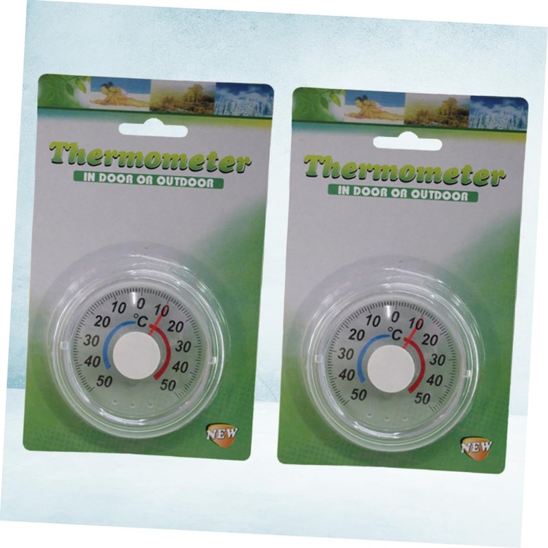 Kisangel 3sets Professional Wooden Room Thermometer Vertical Indoor Hanging Thermometer