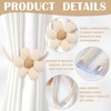 JYJLLM brand 2 flower shaped curtain ropes with magnetic buckles