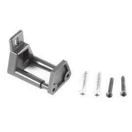 Barn Door Roller Guide, Sliding Door Guide, Black Premium Plastic Bottom Floor Guide Wall Mounted Sliding Barn Door Hardware with Screws