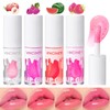 Sitovely 4PCS Hydrating Lip Oil, Fruit Flavoured Lip Glow Oil,