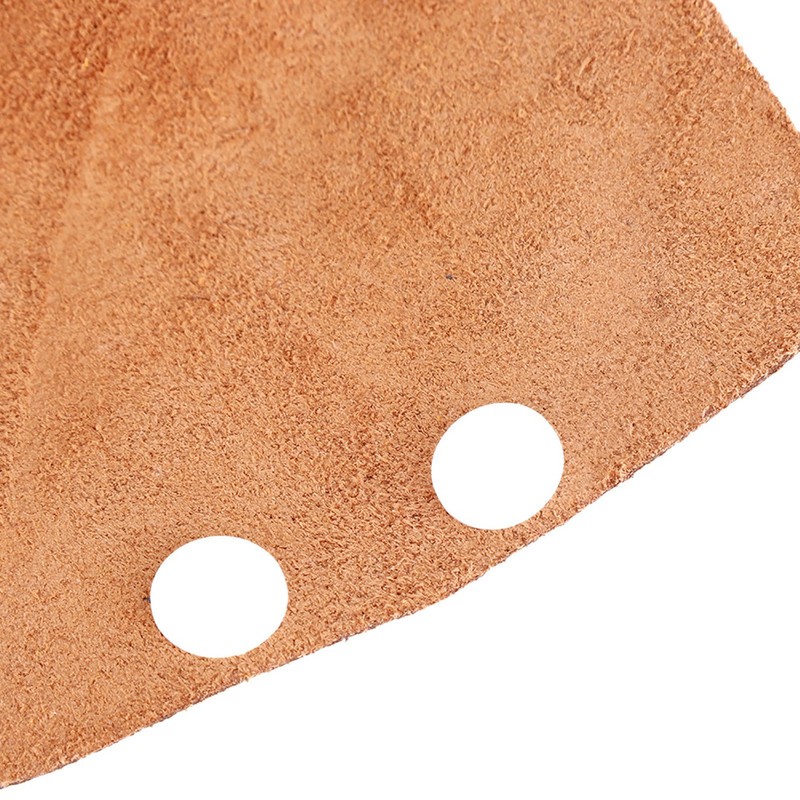 Head‑Mounted Cowhide Welding Helmet Cap Dual Lens Anti‑Spatter Heat Insulation