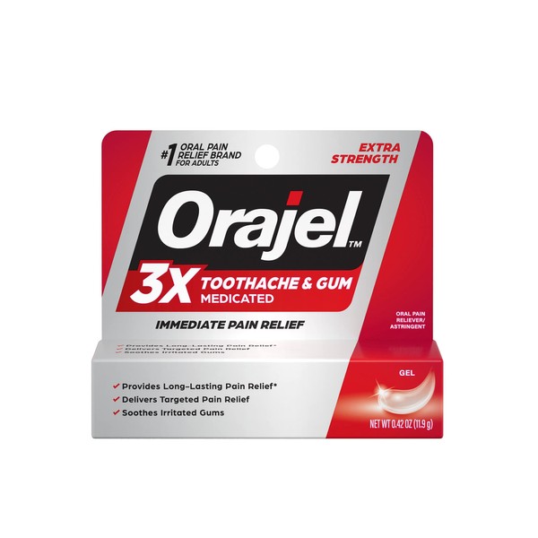 Orajel Severe Instant Pain Relief Gel - 0.25 oz, Pack of 6