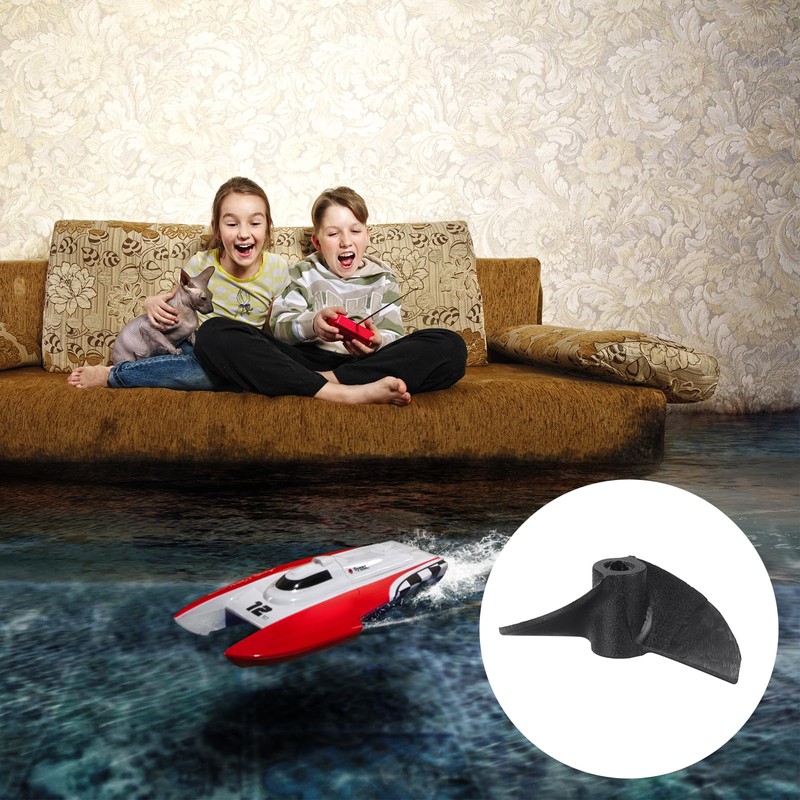 sourcing map 4Set RC Boat Propeller, 2 Blades Propellers 1.9mm