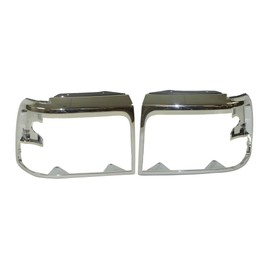 alxiang Bundle for Ford for Bronco 1992-1996 for F150 1992-1996 for F250 1992-1997 for F250HD 1997 for F350 1992-1997 PACY185 Headlight Door Bezel Chrome Set