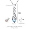 FaithHeart Old-school Celtic Knot Pendant Necklace Heart Birthstone Neck Chains