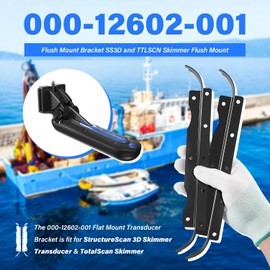 000-12602-001 Flush Mount Bracket Replace for Lowrance SS3D & TTLSCN Skimmer Flush Mount Fit for StructureScan 3D Skimmer Transducer & TotalScan Skimmer