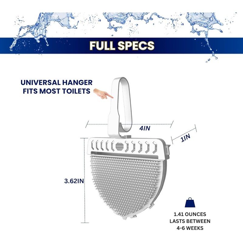 Toilet Clip-On Splash Guard – In-Bowl Odor Control for Bathrooms