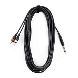 MUSIC STORE Insert Cable 6 m RCA to 6.3 mm Stereo Jack