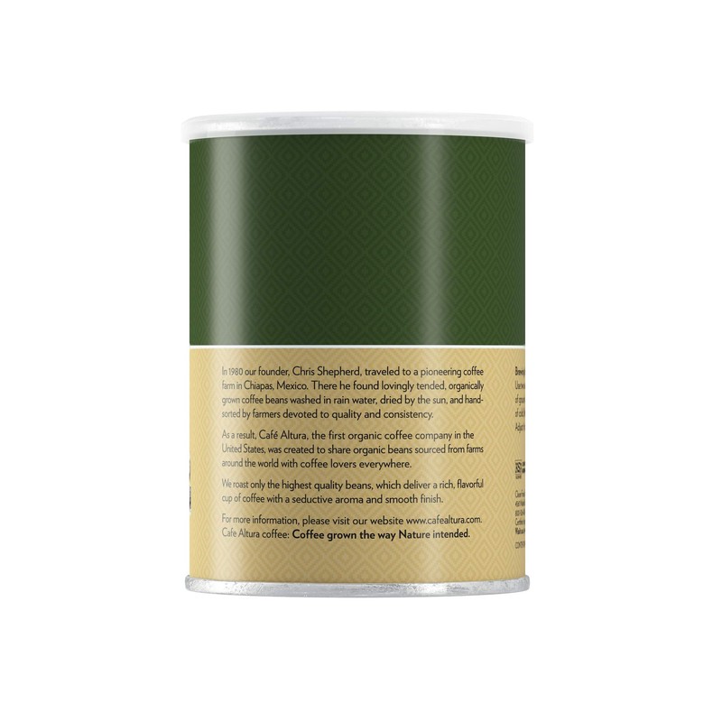 Cafe Altura Ground Organic Coffee, French Roast, 12 oz Can